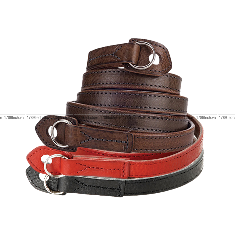 Artisan & Artist ACAM-280 Italian Leather Camera Strap (Black/Brown/Red)